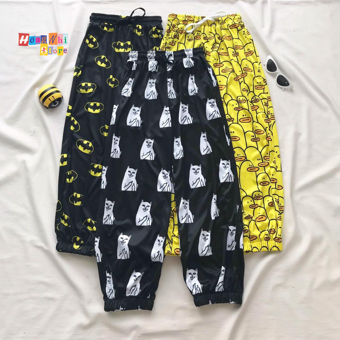 Quần Cartoon Pant V2 Unisex, Quần Hoạt Hình Dài Bo Lai Dáng Rộng - MM