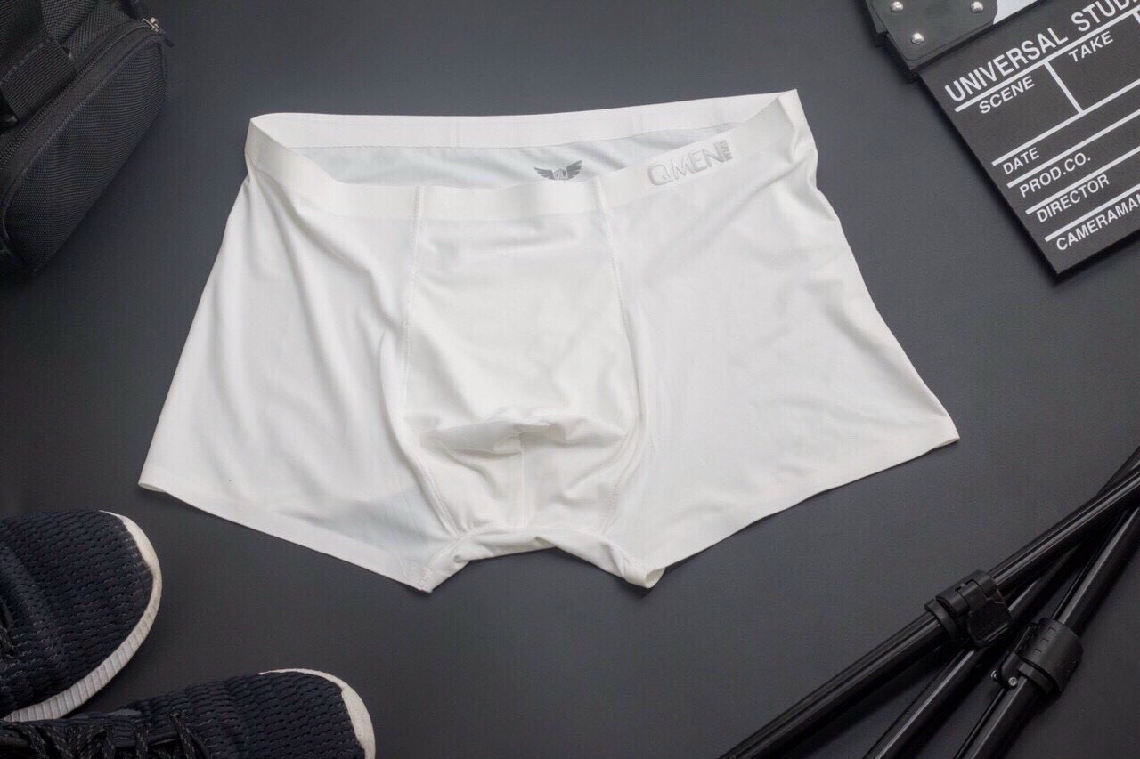 Hộp 5 quần boxer, sịp đùi nam không đường may chất liệu thun lạnh mịn mát