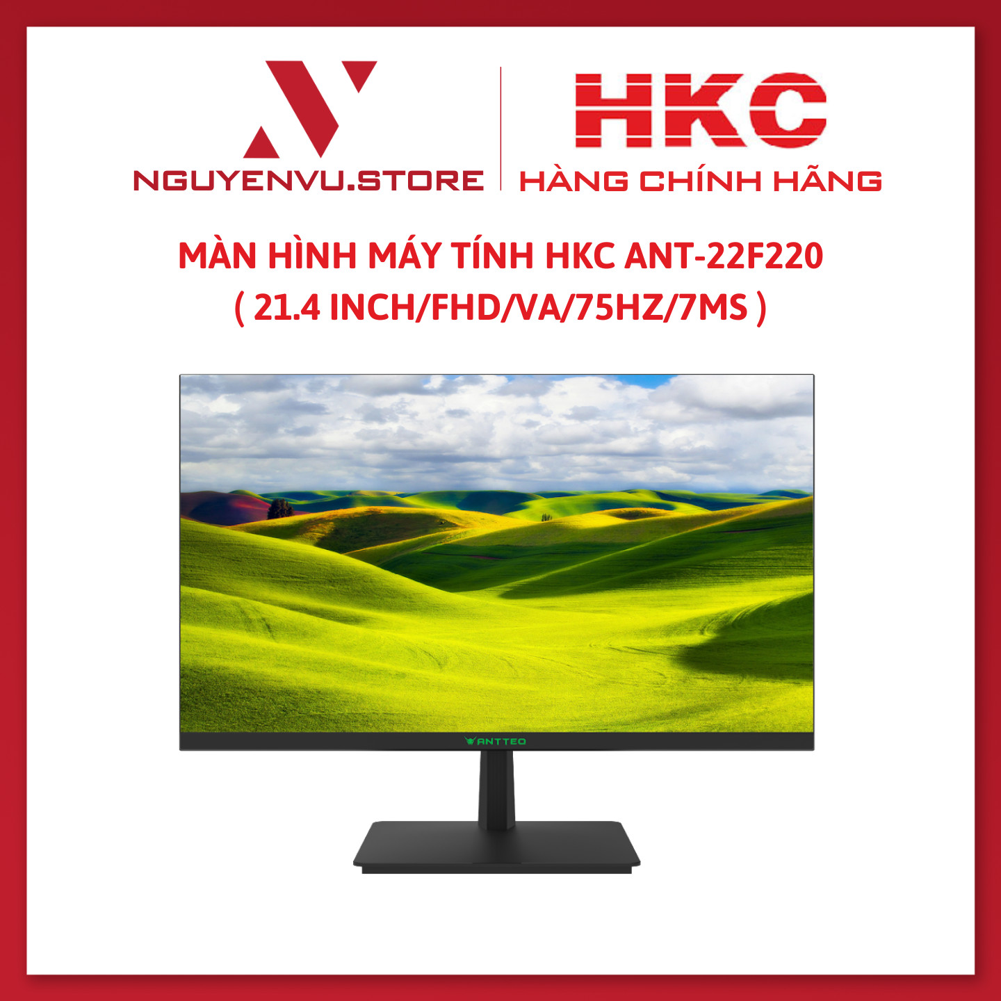 Màn Hình Máy Tính HKC ANT-22F220 (24inch/FHD/VA/75HZ/7ms) - Hàng chính hãng