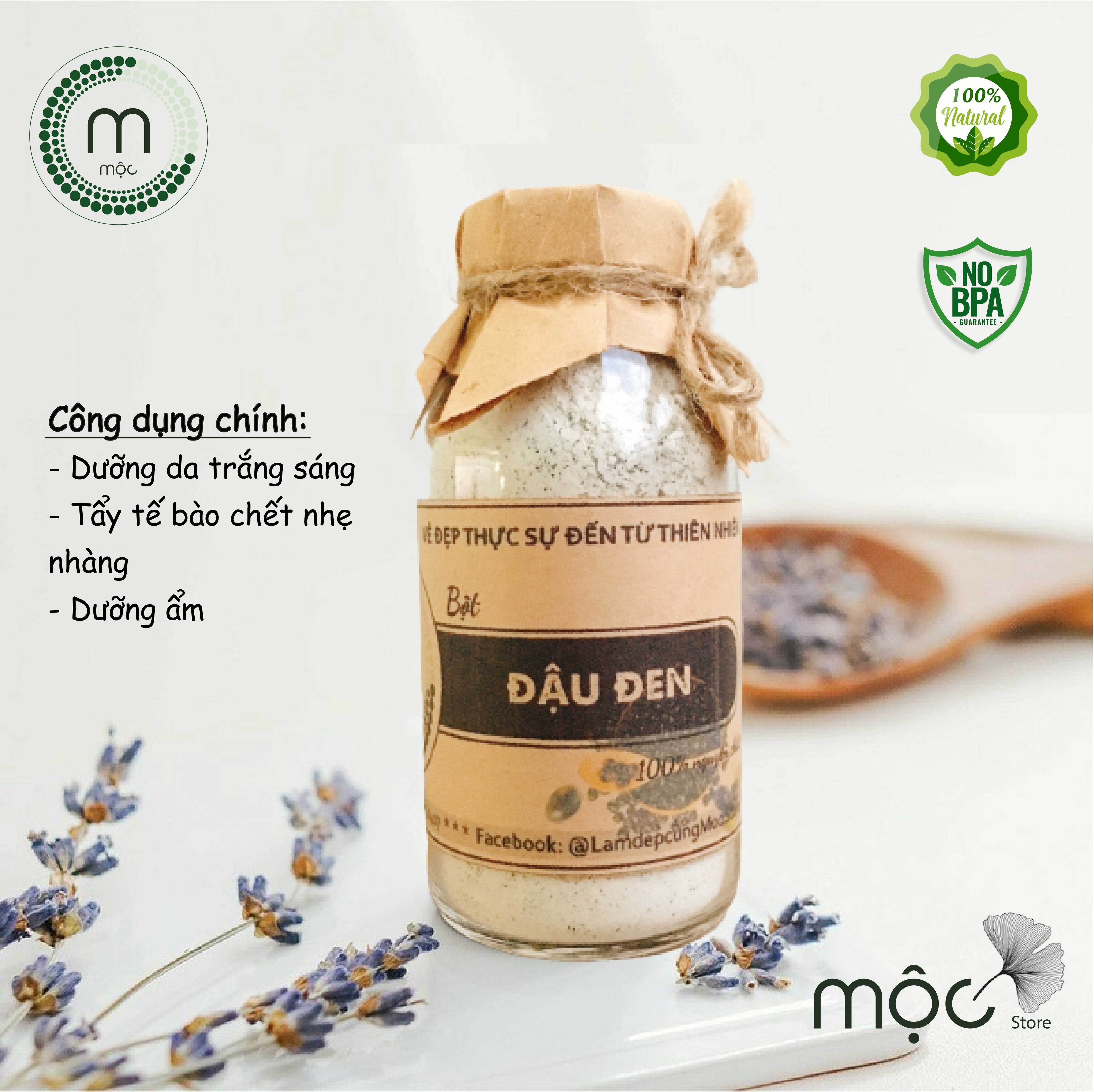 Bột đắp mặt Đậu Đen dưỡng ẩm nguyên chất 200ml