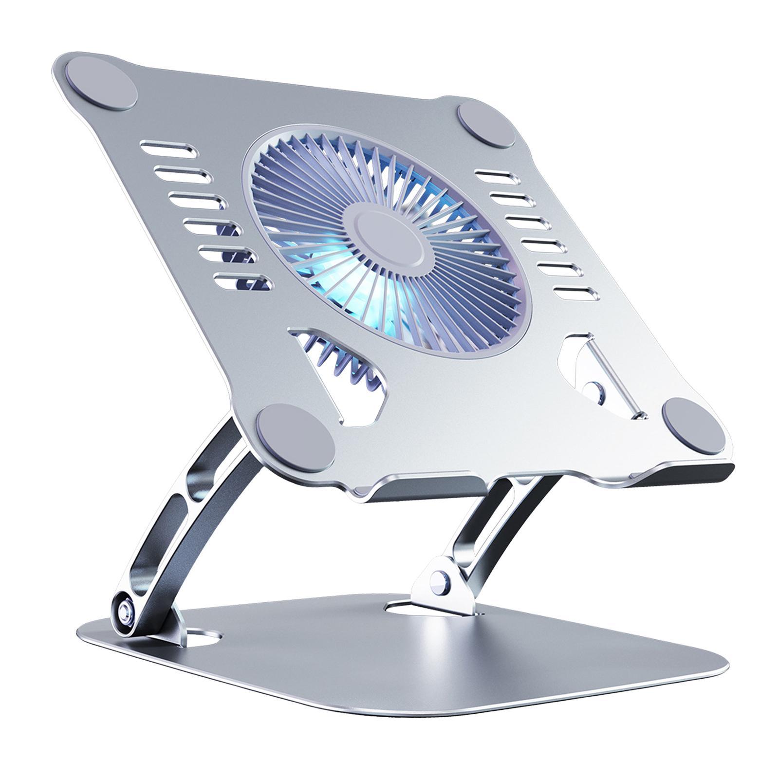 Laptop Holder with Cooling Fan Quiet Fan Adjustable for Notebook Desk Office