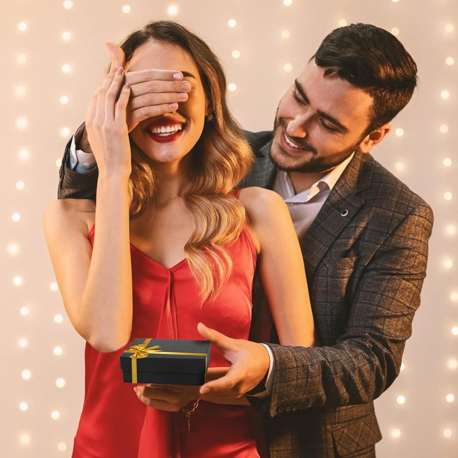 16 miếng Hộp trang sức bằng bìa cứng Hộp vuông bằng giấy nhỏ Hộp quà tặng