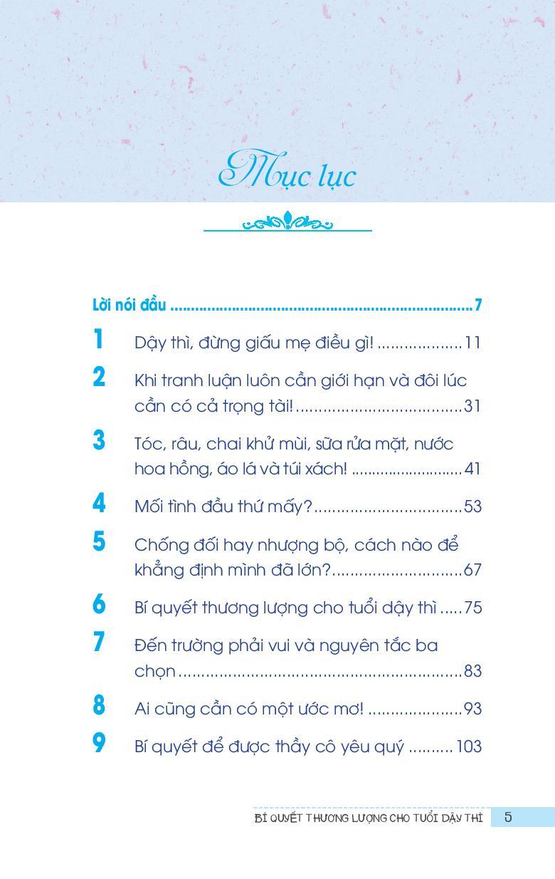 Sách Bí Quyết Thương Lượng Tuổi Dậy Thì