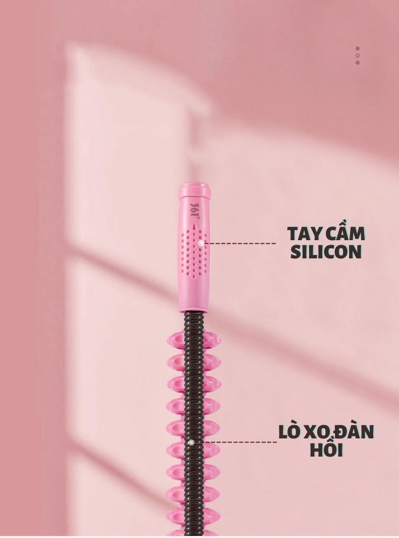 Gậy masage tích hợp tập tay lõi lò xo đàn hồi cao cấp hỗ trợ trong các bài tập masage toàn thân giảm stress luyện tập cơ dễ dàng sử dụng