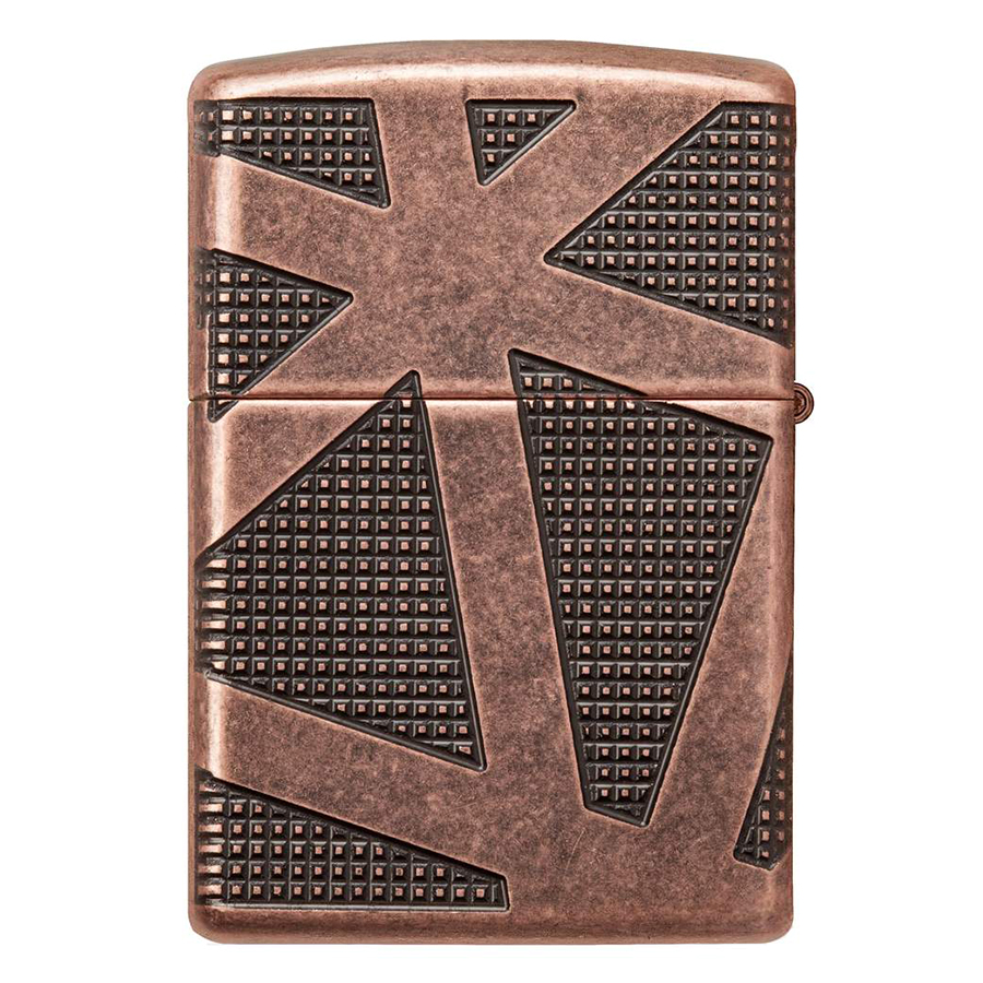 Bật Lửa Zippo 49036 – Zippo Armor Geometric 360 Design Antique Copper