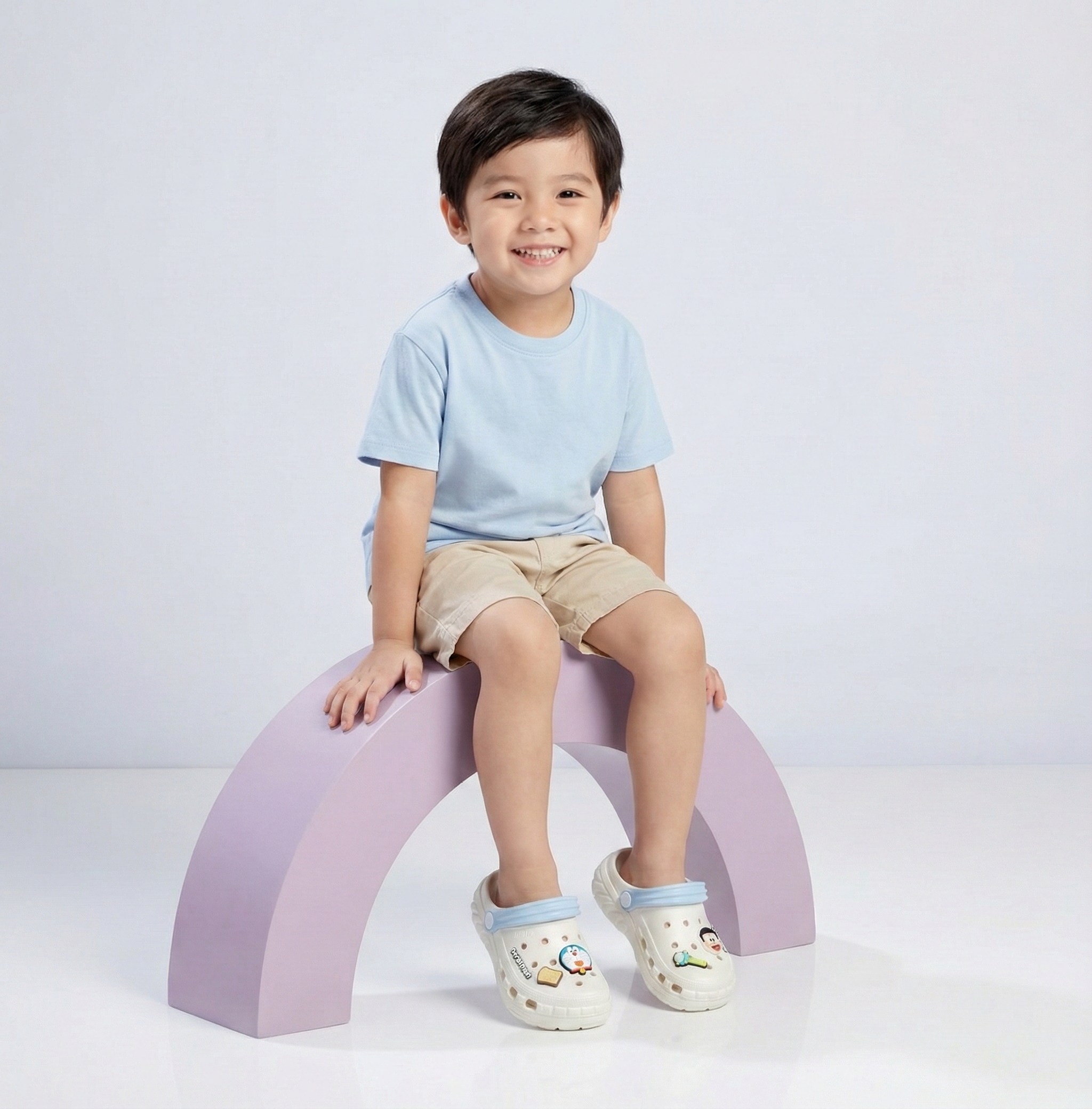 Sandal Biti's Doraemon Trẻ Em Màu Trắng BEB007222TRG (size 24-29)