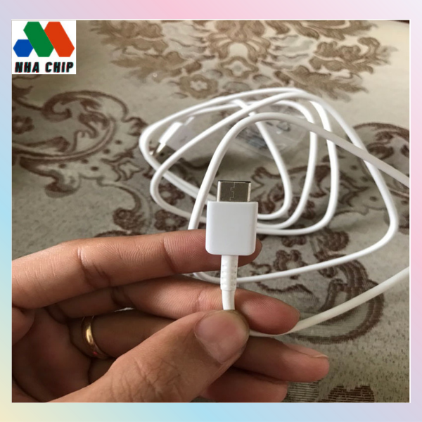 Dây cáp sạc nhanh dành cho Samsung, Xiaomi, LG, Sony...  cổng USB - Type C (Màu trắng)