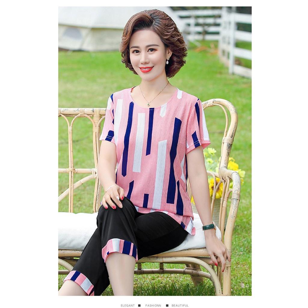 Bộ đồ áo thun mùa hè cho mẹ