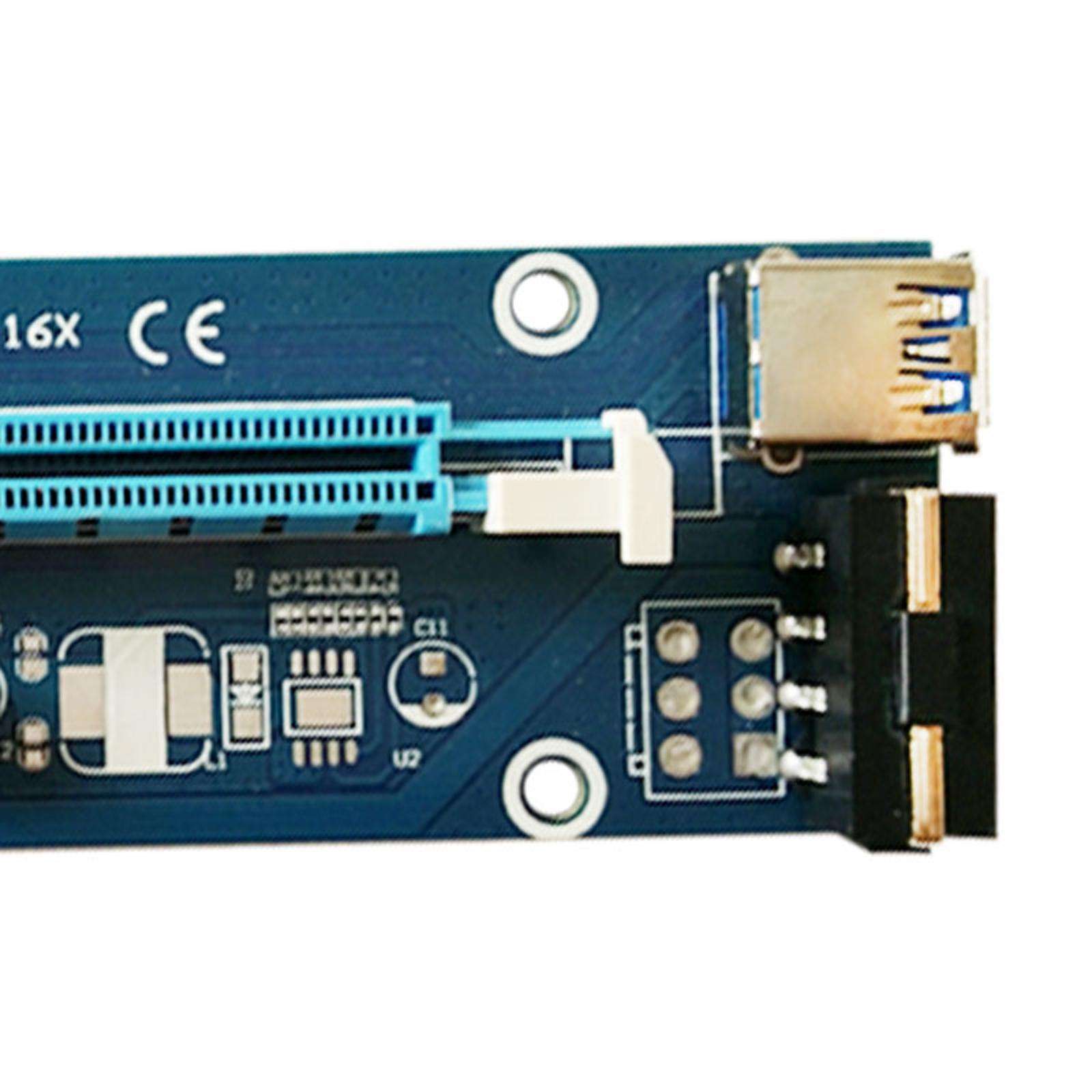 VER006 PCI-E GPU Riser Card 4pin PCI Express USB 3.0 for Bitcoin Miner