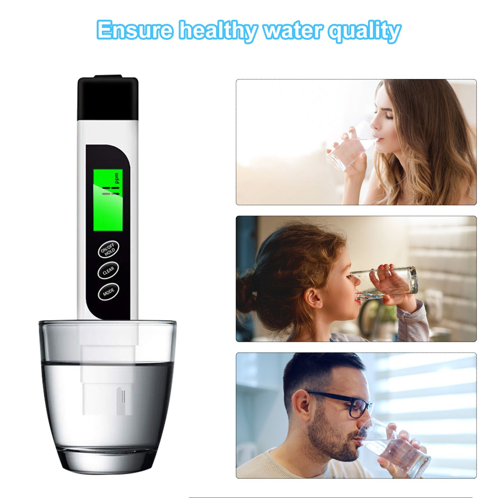 Đồng hồ đo chất rắn hòa tan tổng kỹ thuật số Máy đo chất lượng nước EC