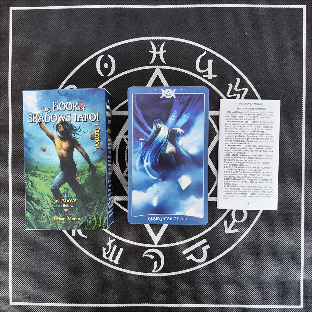 [Size Gốc] Bộ Bài Book of Shadows Tarot 78 Lá 7x12 Cm Có Hướng Dẫn Tiếng Việt