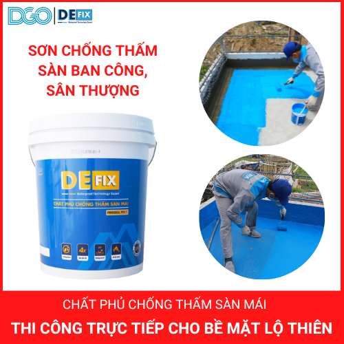 Chất phủ Chống thấm sàn mái siêu hiệu quả DEFIX PROSEAL PO-1