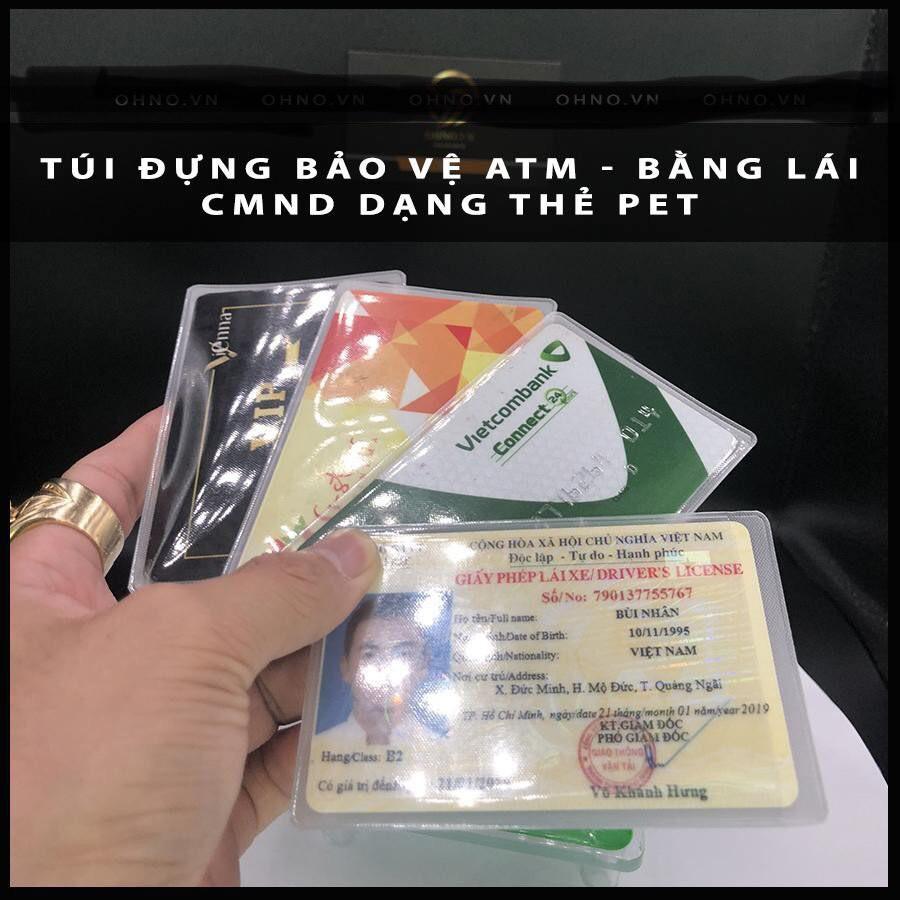 Vỏ bọc thẻ căn cước, ngân hàng, atm, bằng lái xe, thẻ sinh viên chống trầy xước, chống ẩm, bẩn cao cấp