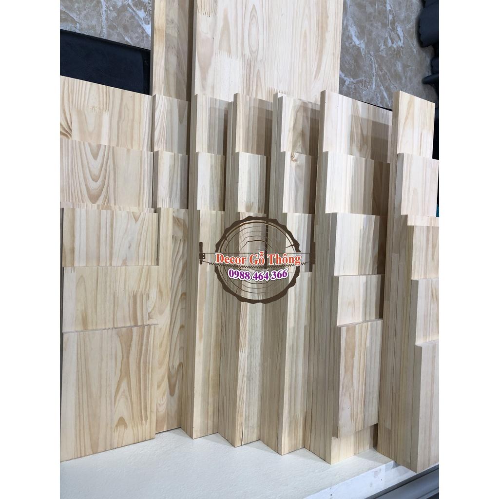 Tấm gỗ thông 10x70cm đẹp thẳng bào mịn sáng