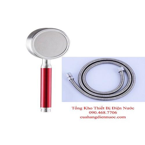 Bộ vòi hoa sen tăng áp đỏ phong cách VHS 07