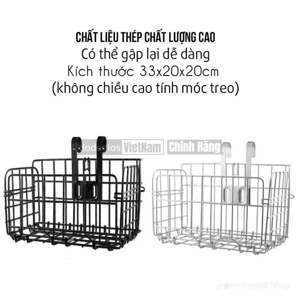 giỏ gắn xe đạp đựng đồ đa năng bền bỉ - giỏ treo xe đạp chịu lực tốt - hãng dododios