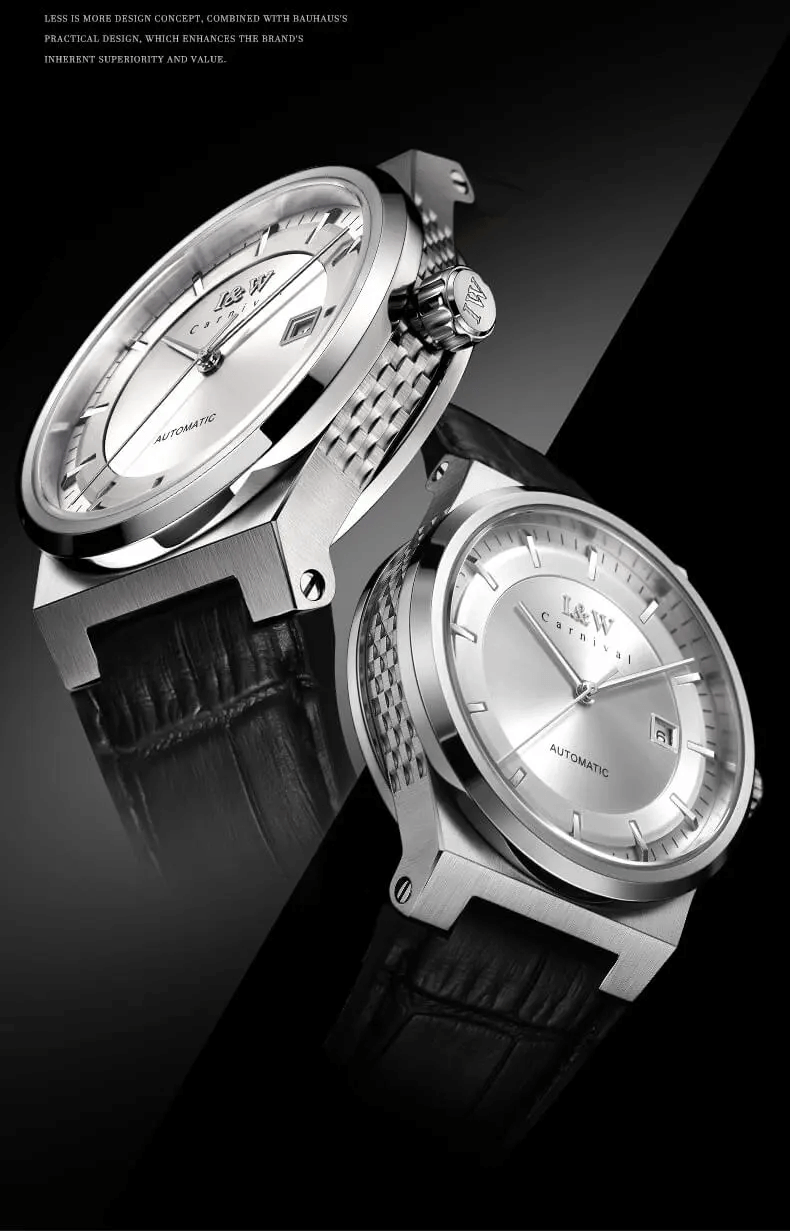 Đồng hồ nam chính hãng IW CARNIVAL IW612G-2 Kính sapphire ,chống xước ,Chống nước 50m ,Bảo hành 24 tháng,Máy cơ ,dây kim loại 316L không gỉ, thiết kế đơn giản dễ đeo