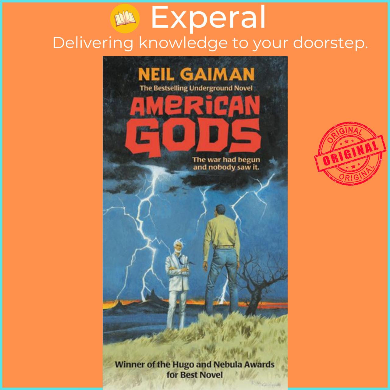 Sách - American Gods: A Novel by Neil Gaiman (US edition, massmarket)