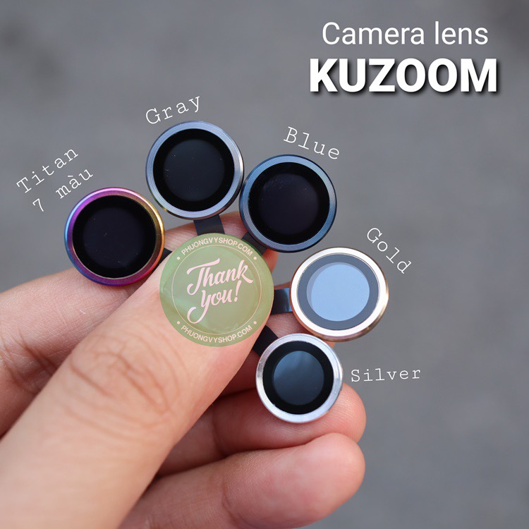 Cường lực camera KUZOOM dành cho iPhone 16pro / 16promax - Hàng chính hãng