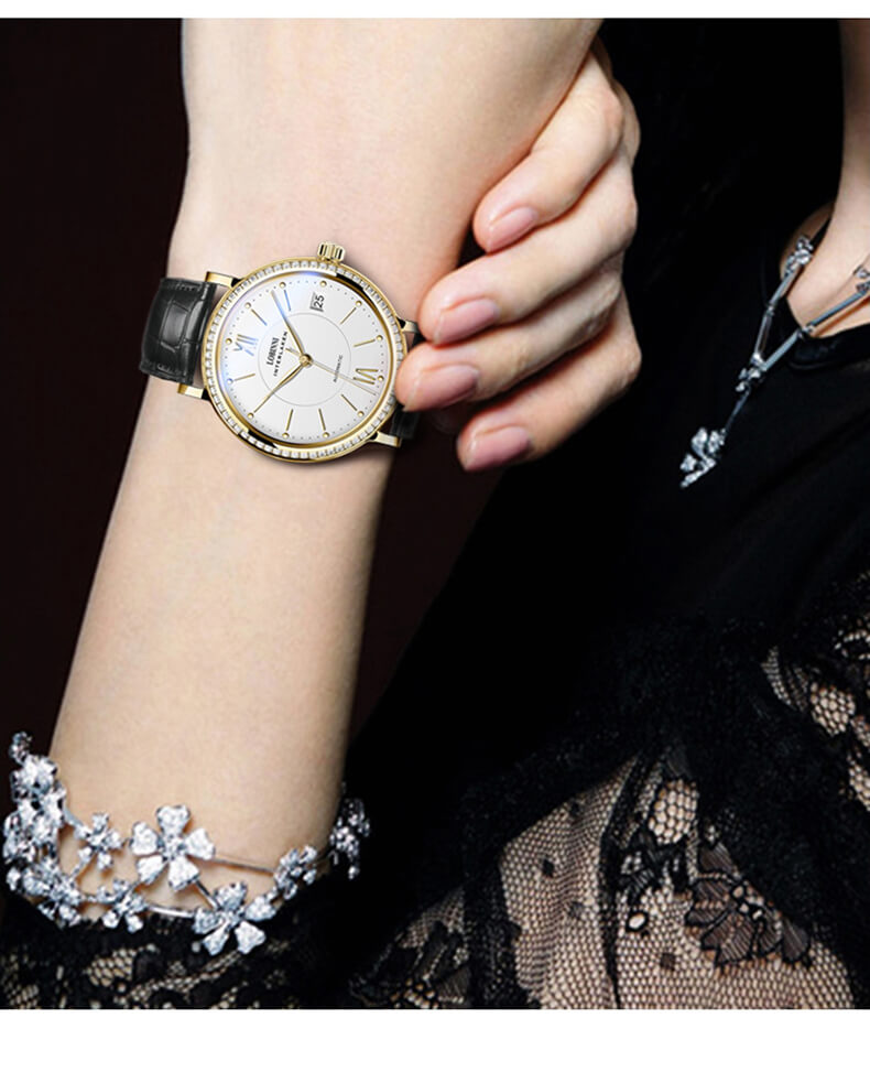 Đồng hồ nữ chính hãng LOBINNI L026-8 Chống Nước ,chống xước ,kính sapphire, bảo hành 24 tháng Thời Trang Cho Nữ thiết kế đơn giản trẻ trung và sang trọng