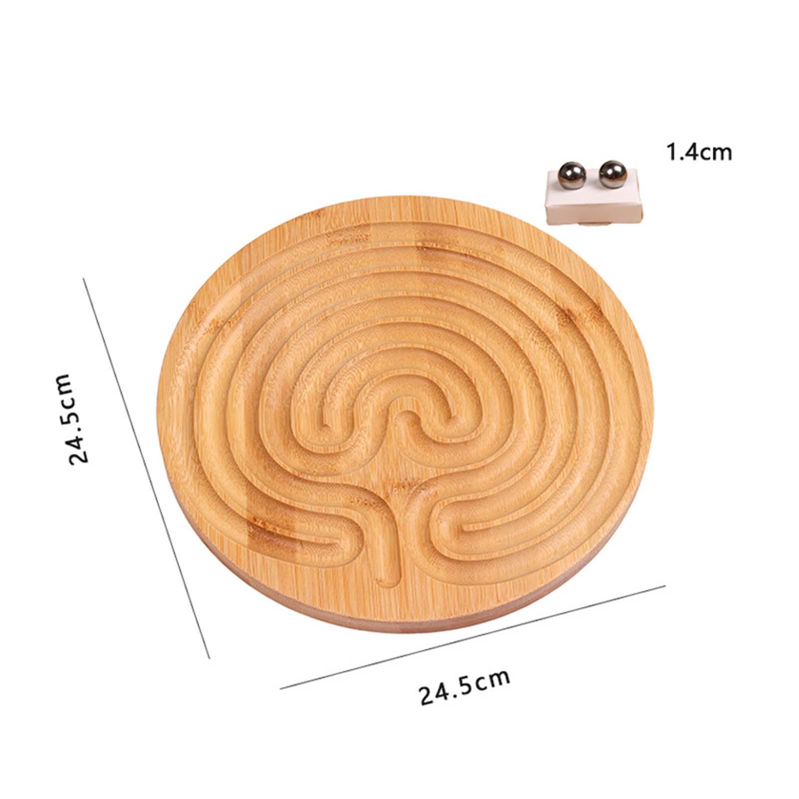 Wooden Labyrinth Game Educational Learning Toy for Children Kids Toddler