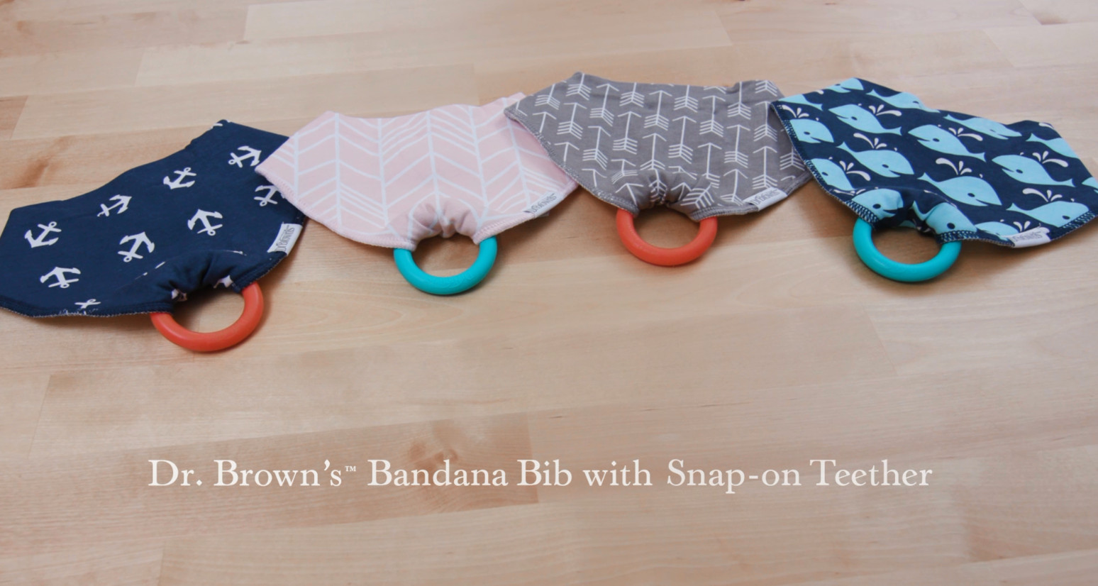 Yếm Cotton Bandana Bibs kèm ngậm nướu Silicone - Dr.Brown's