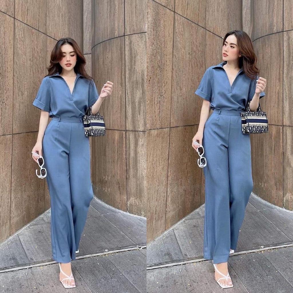 Set bộ đũi hàn Nữ công sở, chất mát nhẹ như không, không nhăn, không nhàu