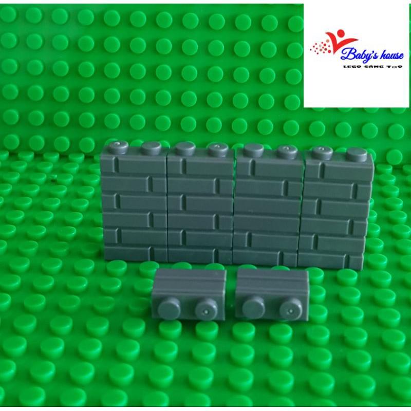 Combo 20 gạch tường 1×2 cao 3cm - Phụ kiện Moc