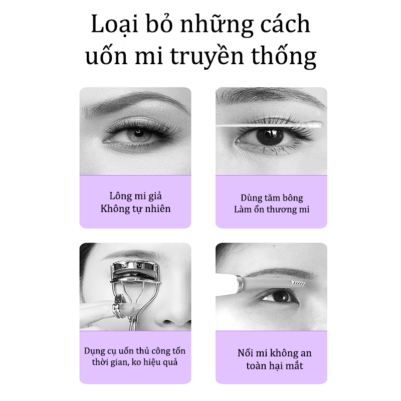 Máy Uốn Mi Nhiệt Tự Động Hàn Quốc Giúp Uốn Cong Lông Mi Tự Nhiên Từ Sợi Mi Góc Mắt Đến Sợi Mi Đuôi Mắt Định Hình Bằng Nhiệt Cao Cấp Dưỡng Mi Chuốt Mi Nhanh Chóng Giữ Nếp Dài Lâu - ML059