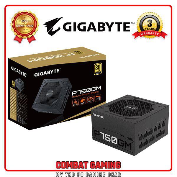 Nguồn GIGABYTE P750GM 750W (80 PLus Gold/FULL MODULAR/Màu Đen)- HÀNG CHÍNH HÃNG