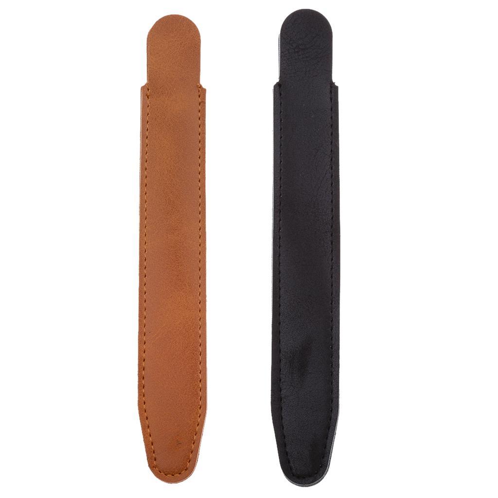 For  Pro  Pencil Holder Pocket Leather Case Sleeve Pouch Case Brown