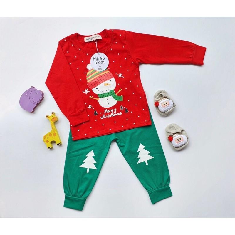 bộ cotton noel cho bé trai bé gái