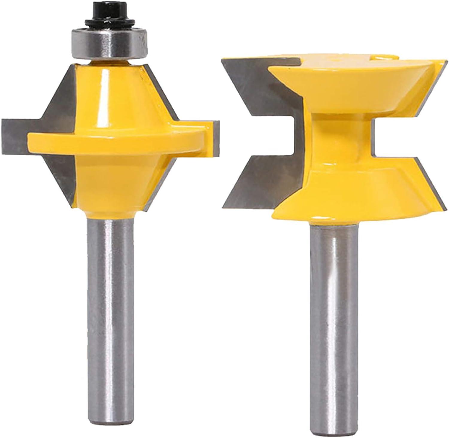 2 Cái Router Bit Set 8 mm Shank Dao phay gỗ 120 độ Công cụ cắt gỗ đục rãnh