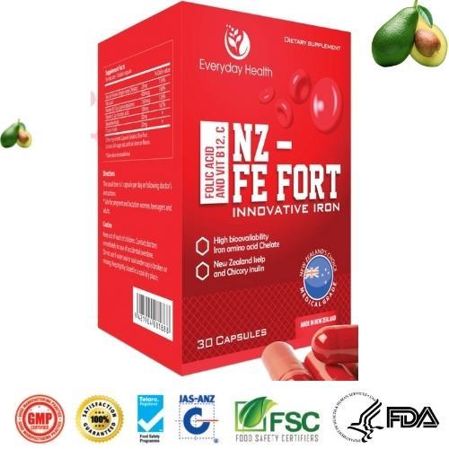 Viên uống bổ sung Sắt NZ - FE FORT ( Nhập khẩu NEW ZEALAND)