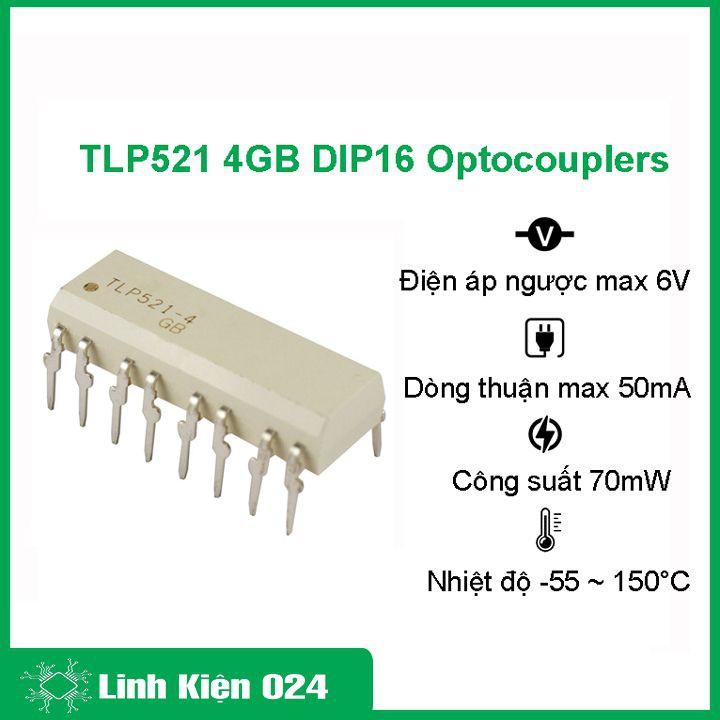 Linh Kiện Điện Tử Bán Dẫn TLP521-4GB DIP-16 Optocouplers