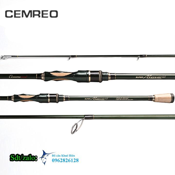 Cần lure Cemreo Mancans 4 khúc máy đứng 2m1 và 2m4 cần lure ngọn M