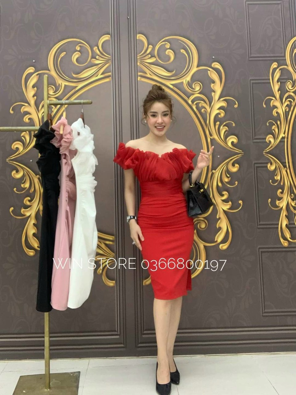 ĐẦM NHÚN NGỰC XẾP LY   4 MÀU Y HÌNH