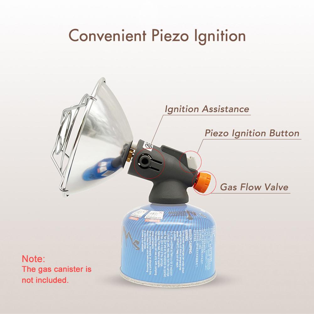 Outdoor Portable Piezo Ignition Gas Heater Warmer Heating Stove for Camping Hiking Backpacking