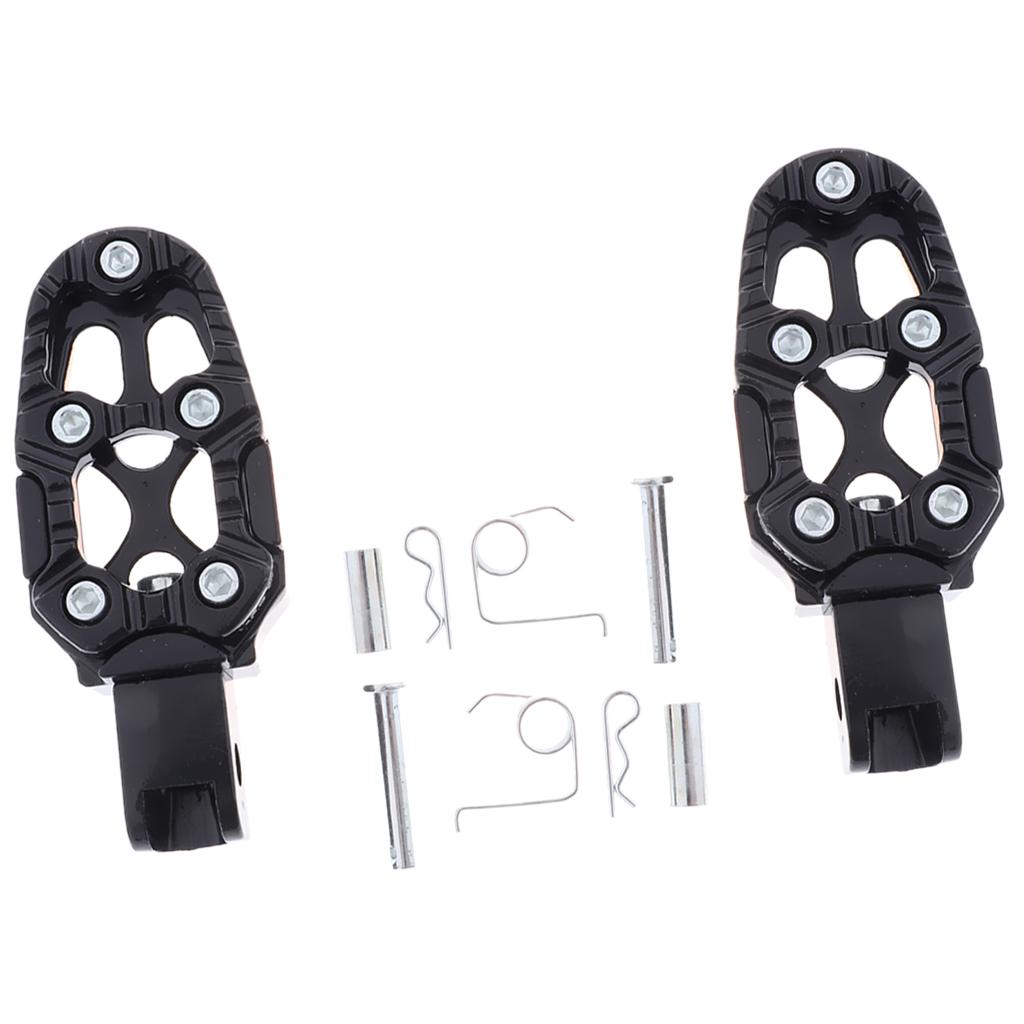 New Alloy Black Footbrake Rear Pegs Bracket Mount Footrest for Motorbikes