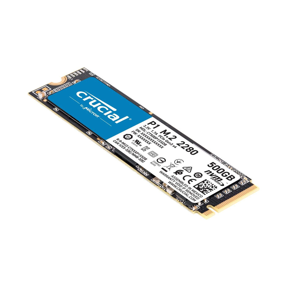 Ổ cứng SSD Crucial P2 500GB NVMe 3D-NAND M.2 PCIe Gen3 x4 CT500P2SSD8 - HÀNG CHÍNH HÃNG