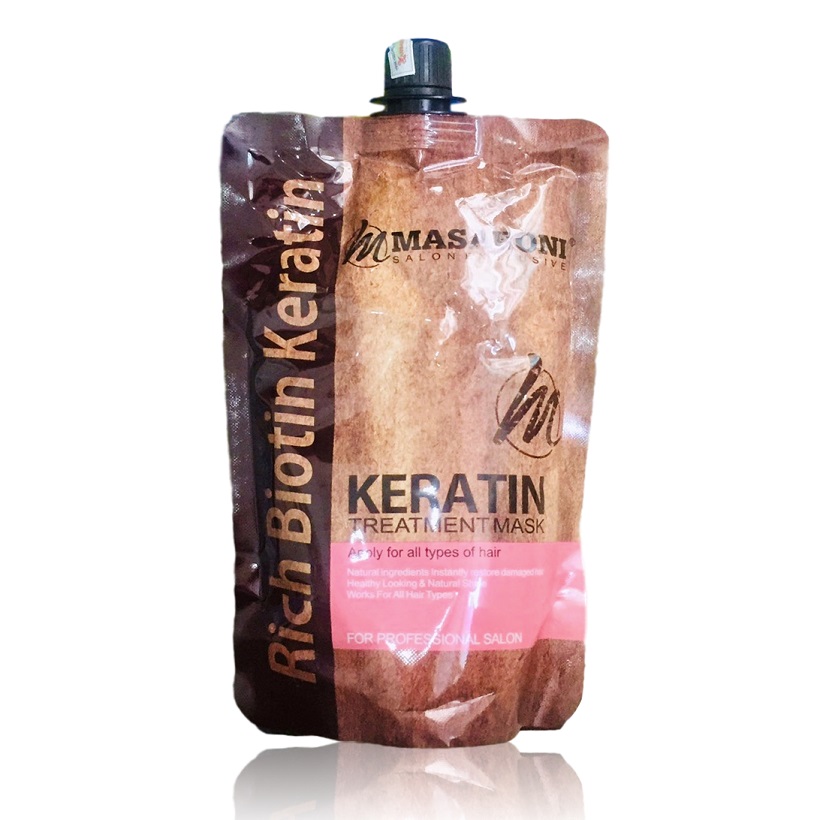 Dầu hấp ủ tóc Masaroni Keratin Treatment mask phục hồi chuyên sâu Canada 500ml