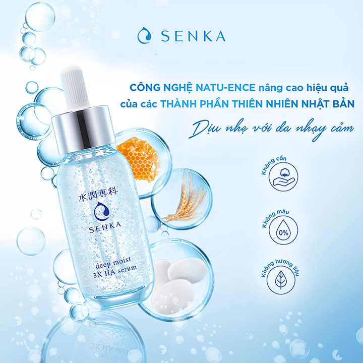 Serum dưỡng ẩm và chống lão hóa Senka Deep Moist 3X HA 30ml