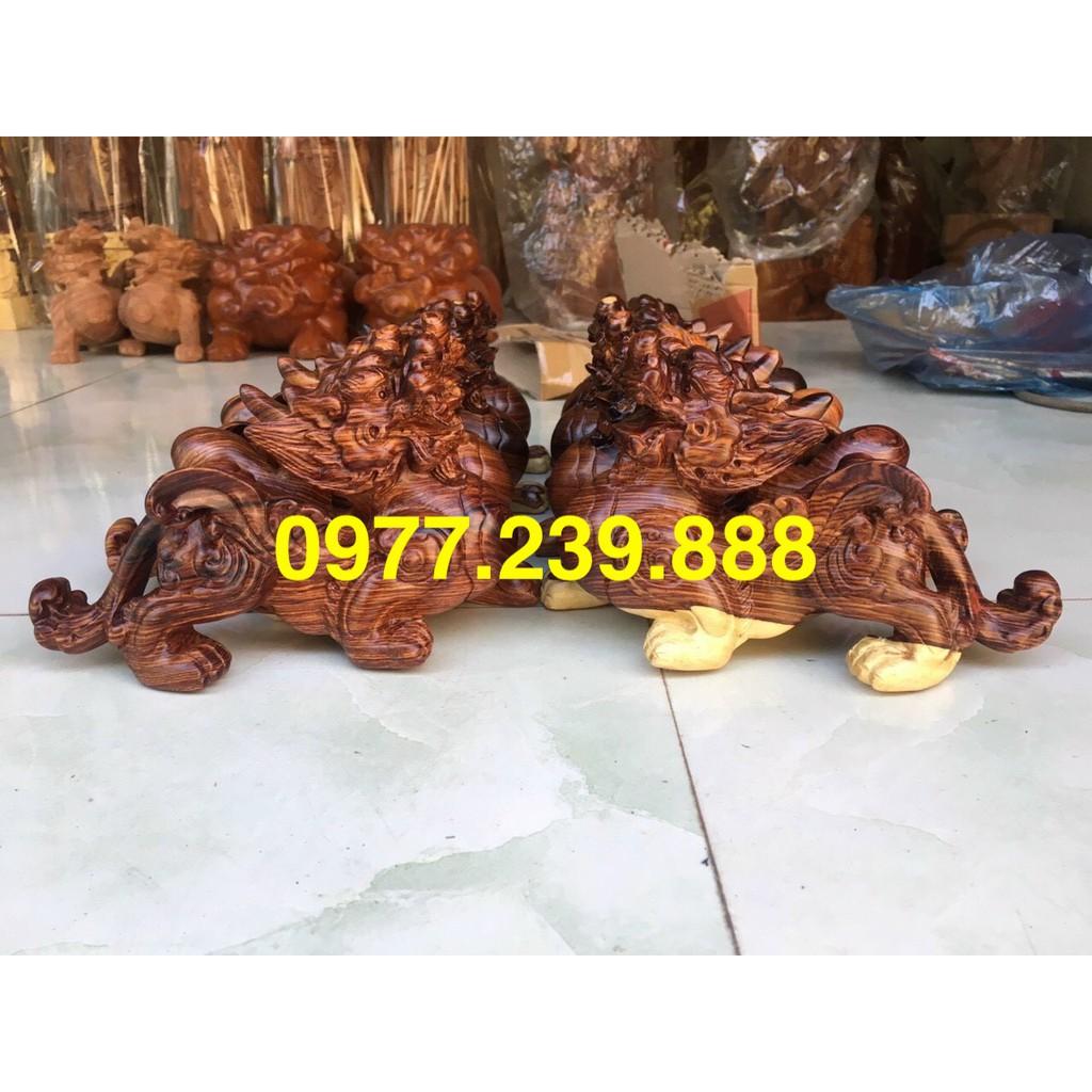 tỳ hưu gỗ cẩm lai 30cm