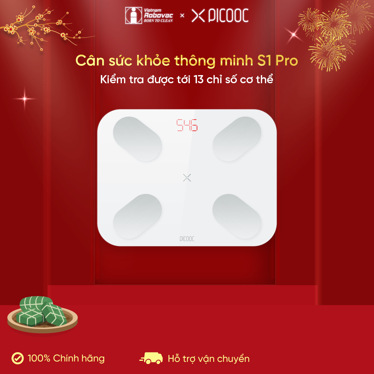 CÂN SỨC KHỎE THÔNG MINH PICOOC S1 Pro_Hàng chính hãng_Bảo hành 12 tháng