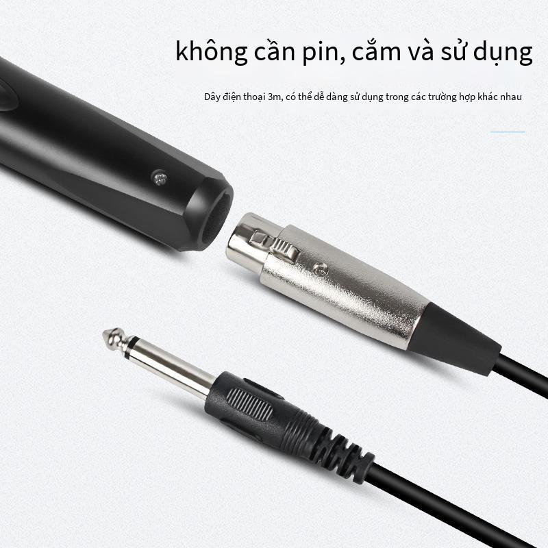 Khuyến mại JIY micro có dây KTV khuếch đại âm thanh micro thoại hội nghị cầm tay card âm thanh động micro trực tiếp