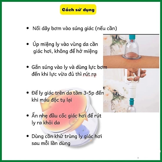 Bộ Dụng Cụ Giác Hơi Không Dùng Lửa 24 Ly Cao Cấp - Hàng Chính Hãng