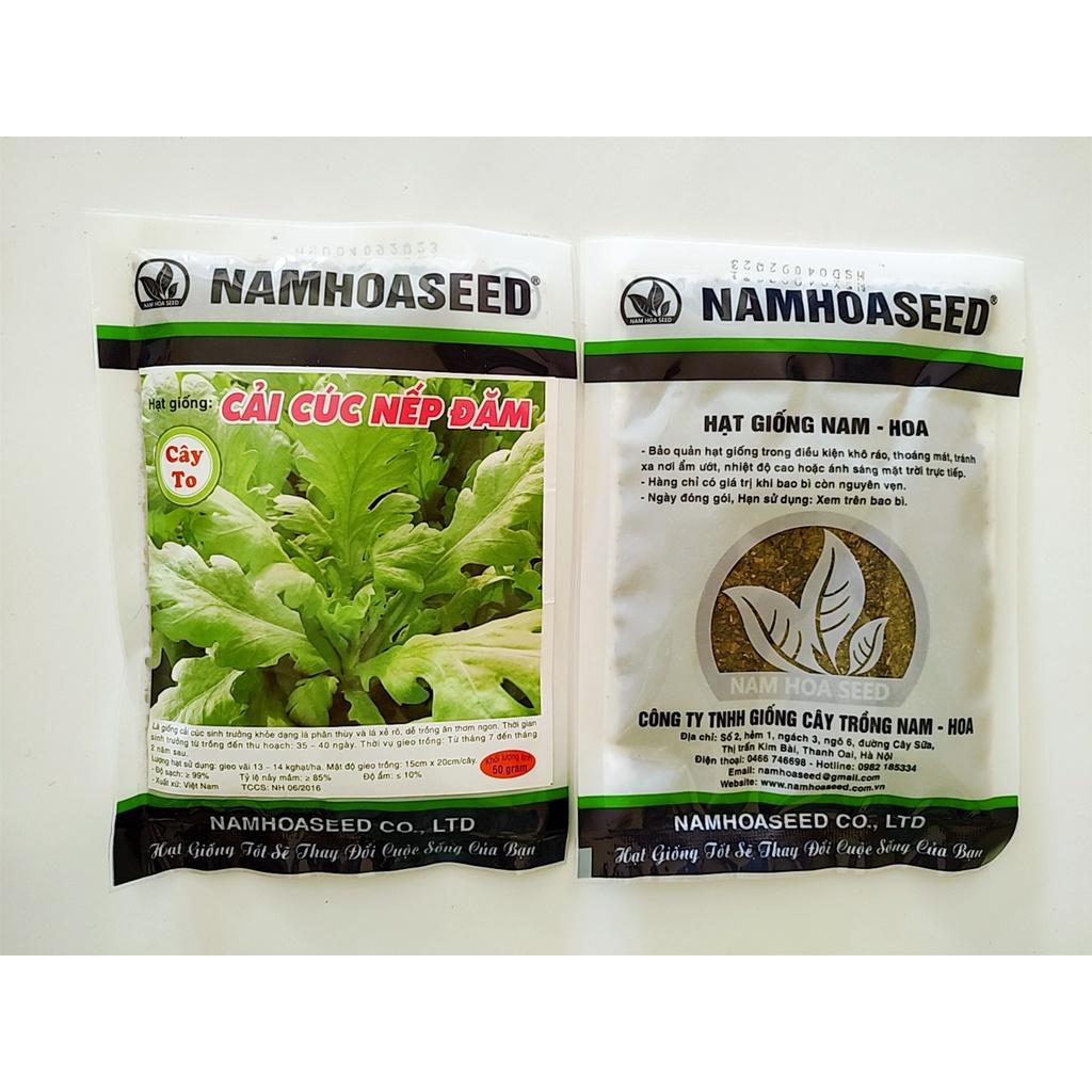 Hạt giống Cải cúc nếp đăm cao sản, siêu dễ trồng, chịu nhiệt tốt gói 50g