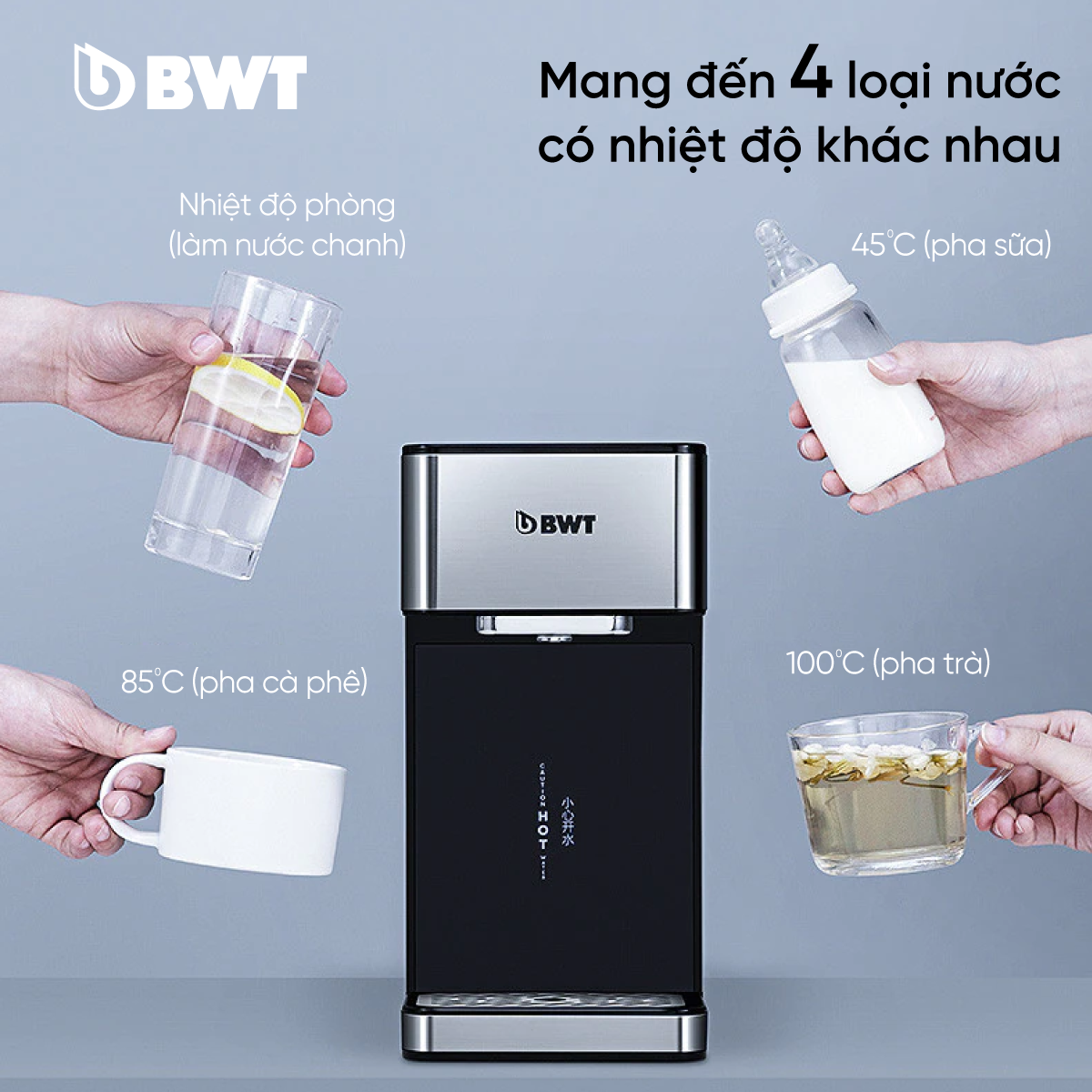 Bình thủy điện BWT KT2220 đa năng, tạo nước giàu dưỡng chất – Hàng chính hãng