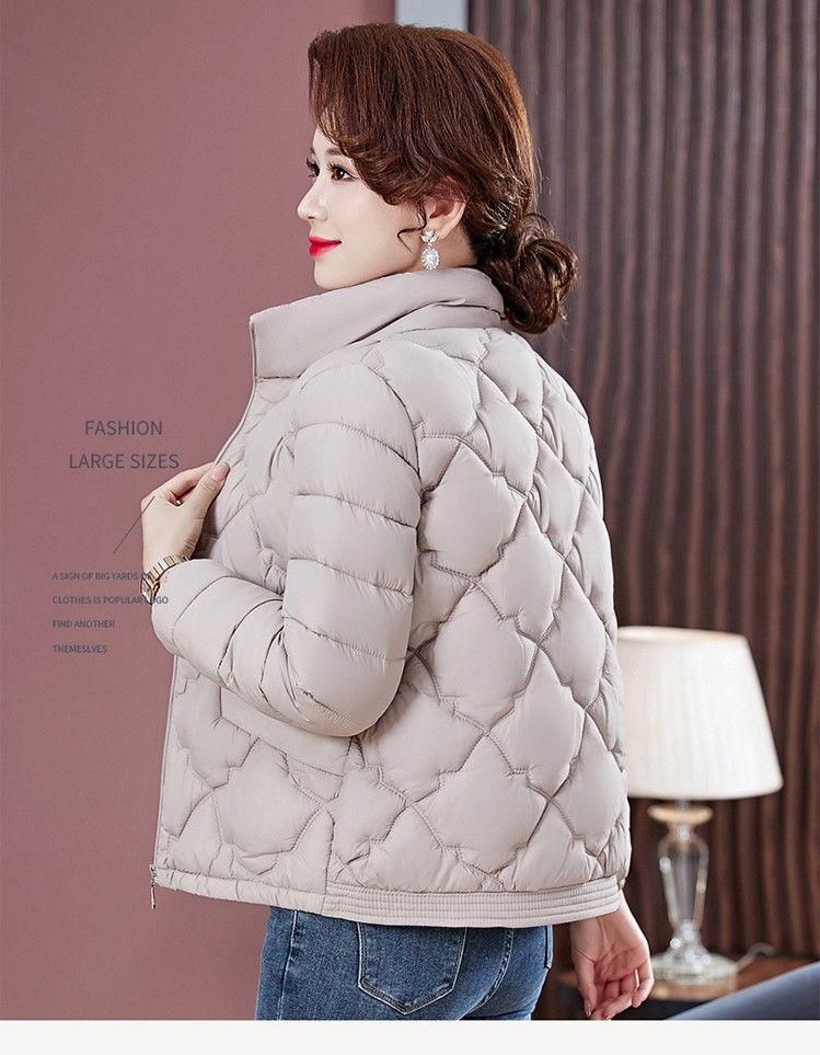 Áo Khoác Cotton Đệm Bông Mùa Thu Đông Cho Mẹ AK16 - Hàng Quảng Châu Cao Cấp