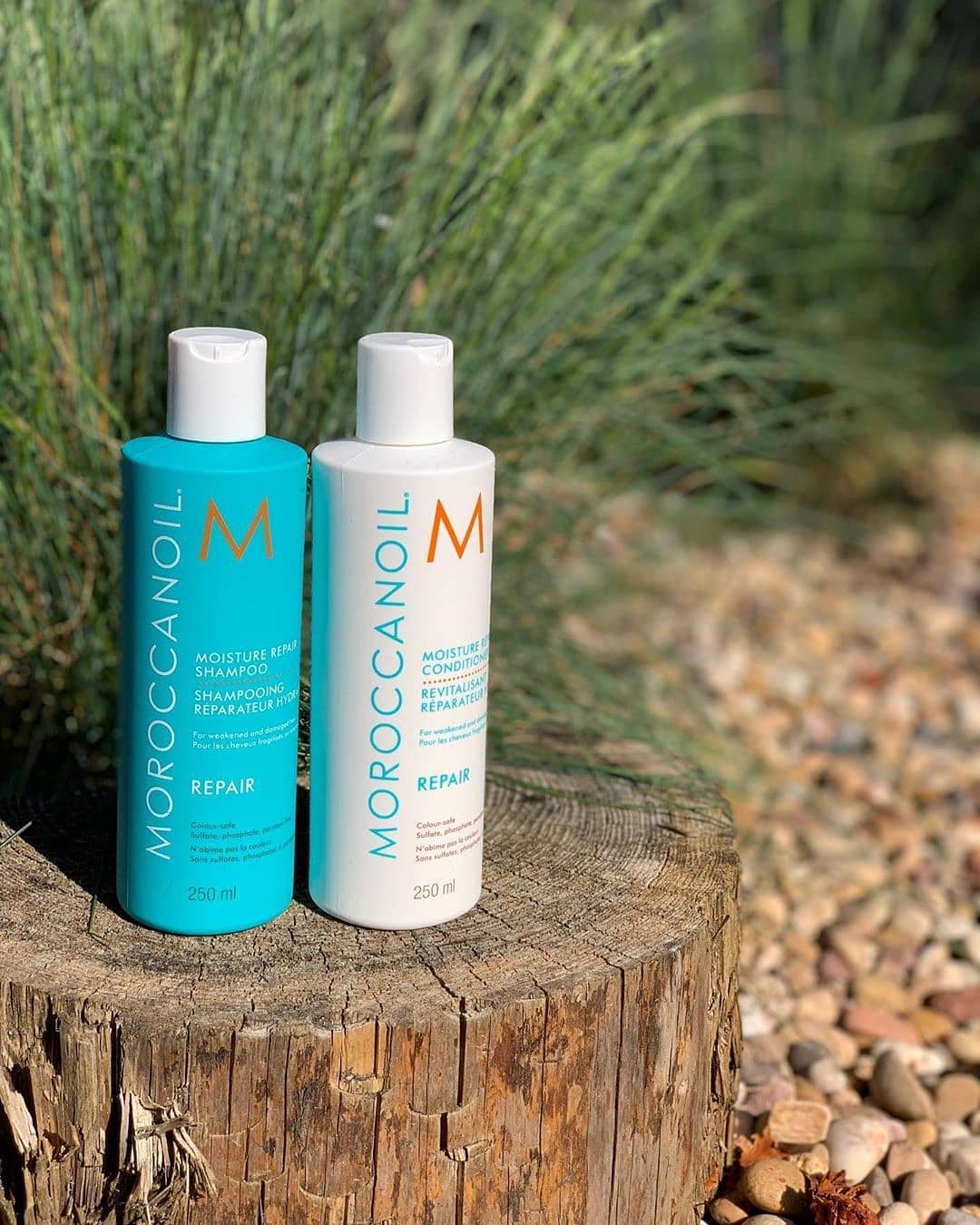 Bộ Combo Bộ Dầu Gội và Xả Phục Hồi Tóc Hư Tổn Moroccanoil Moisture Repair Full Size + Tặng Reuzel Tonic 100ml - Chính hãng